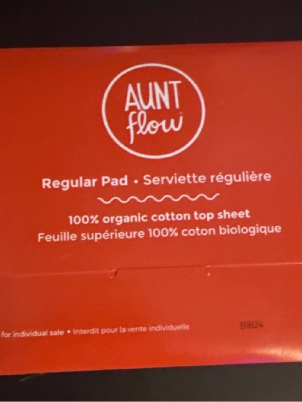 30pcs Aunt Flow Organic Cotton Cartridge Pads Regular Absorbency Cycle Care - Picture 4 of 4